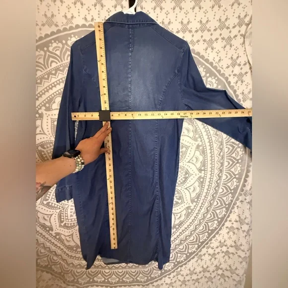 Chico's Blue Denim Shirt Dress - Picture 5 of 5